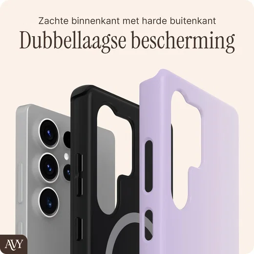 AVY Samsung Galaxy S25 Ultra Hoesje MagSafe Back Cover Lavender Glow afbeelding 5