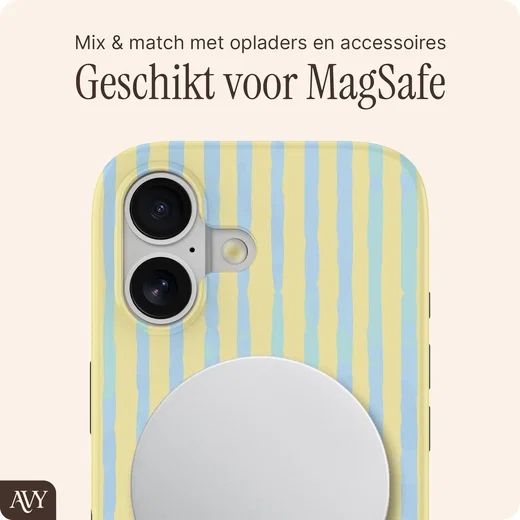 AVY Apple iPhone 16 Hoesje MagSafe Back Cover Lemon Sky afbeelding 8