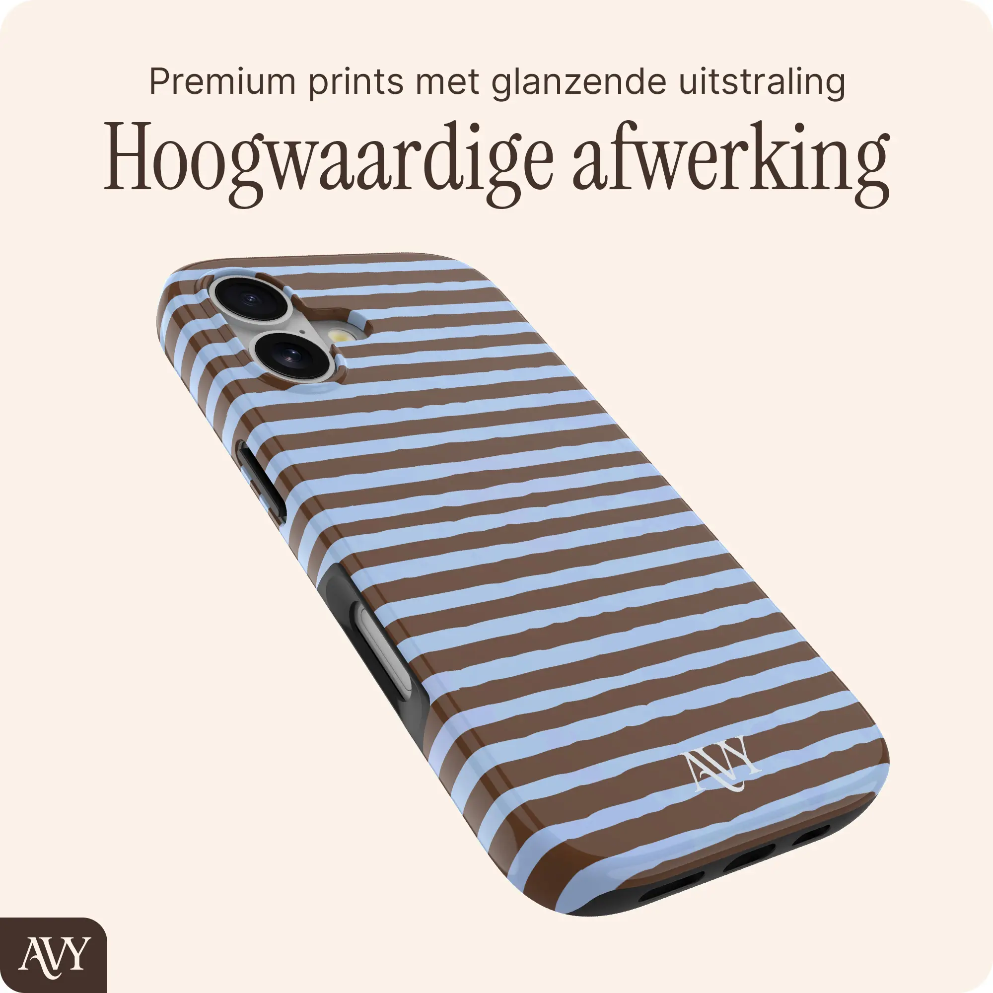 AVY Apple iPhone 16 Hoesje MagSafe Back Cover Ocean Latte afbeelding 10
