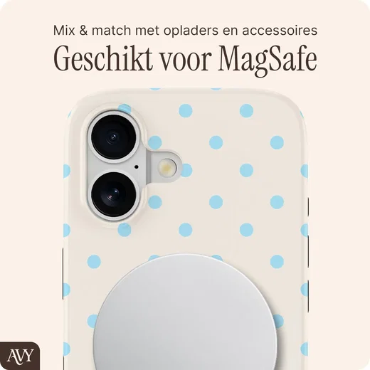 AVY Apple iPhone 16 Hoesje MagSafe Back Cover Riviera Dots afbeelding 7