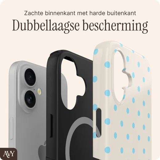 AVY Apple iPhone 16 Hoesje MagSafe Back Cover Riviera Dots afbeelding 6