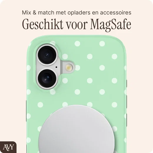 AVY Apple iPhone 16 Hoesje MagSafe Back Cover Mint Breeze afbeelding 7