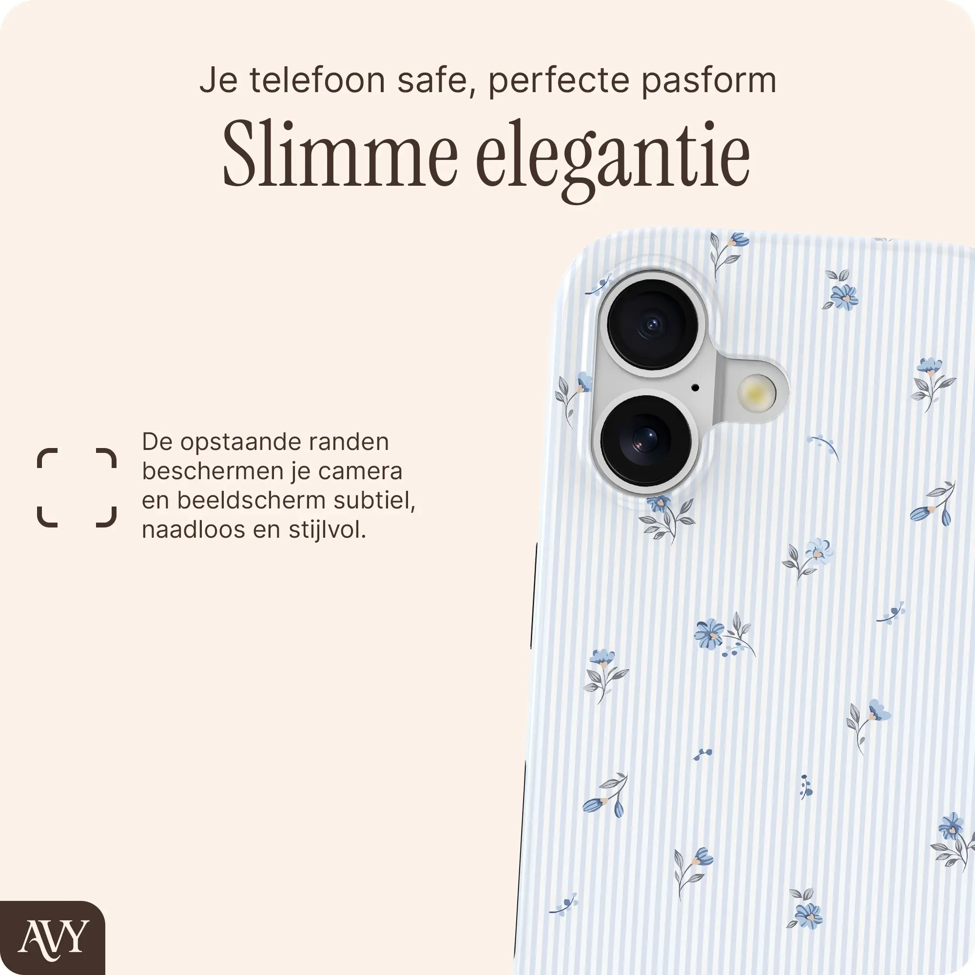 AVY Apple iPhone 16 Hoesje MagSafe Back Cover Sky Blossom afbeelding 9
