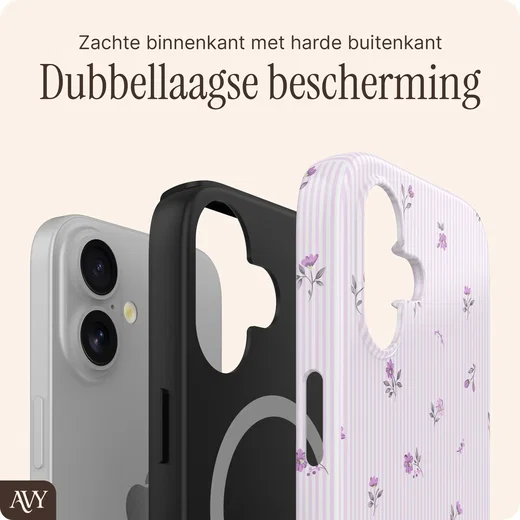 AVY Apple iPhone 16 Hoesje MagSafe Back Cover Lila Dream afbeelding 6