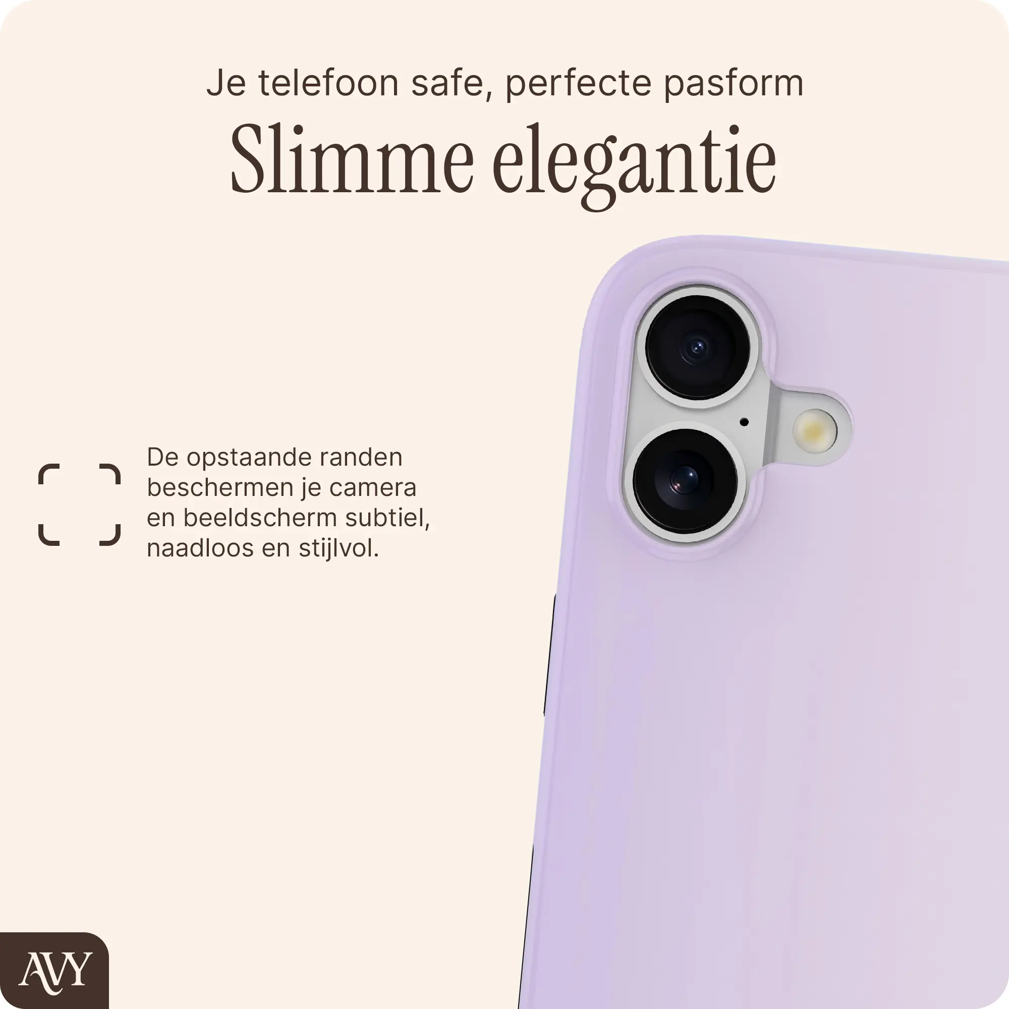 AVY Apple iPhone 16 Hoesje MagSafe Back Cover Lavender Glow afbeelding 9