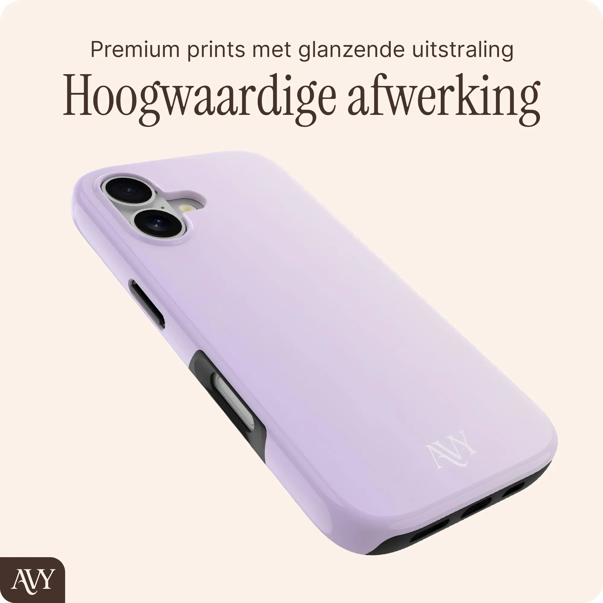 AVY Apple iPhone 16 Hoesje MagSafe Back Cover Lavender Glow afbeelding 10