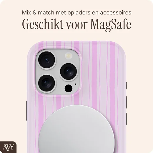 AVY Apple iPhone 16 Pro Hoesje MagSafe Back Cover Pink Horizon afbeelding 8
