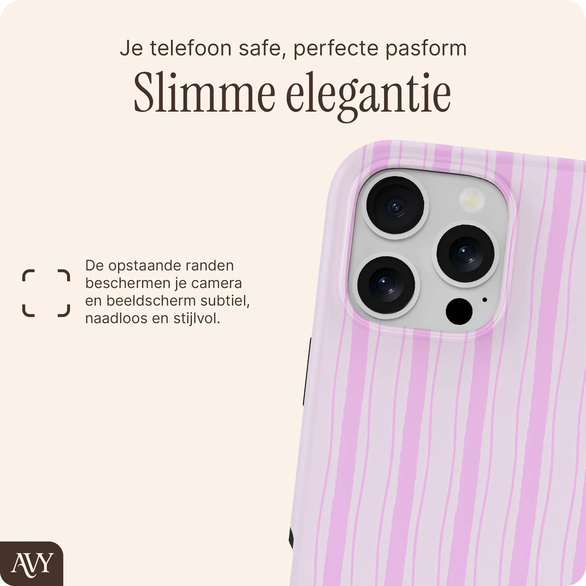 AVY Apple iPhone 16 Pro Hoesje MagSafe Back Cover Pink Horizon afbeelding 10