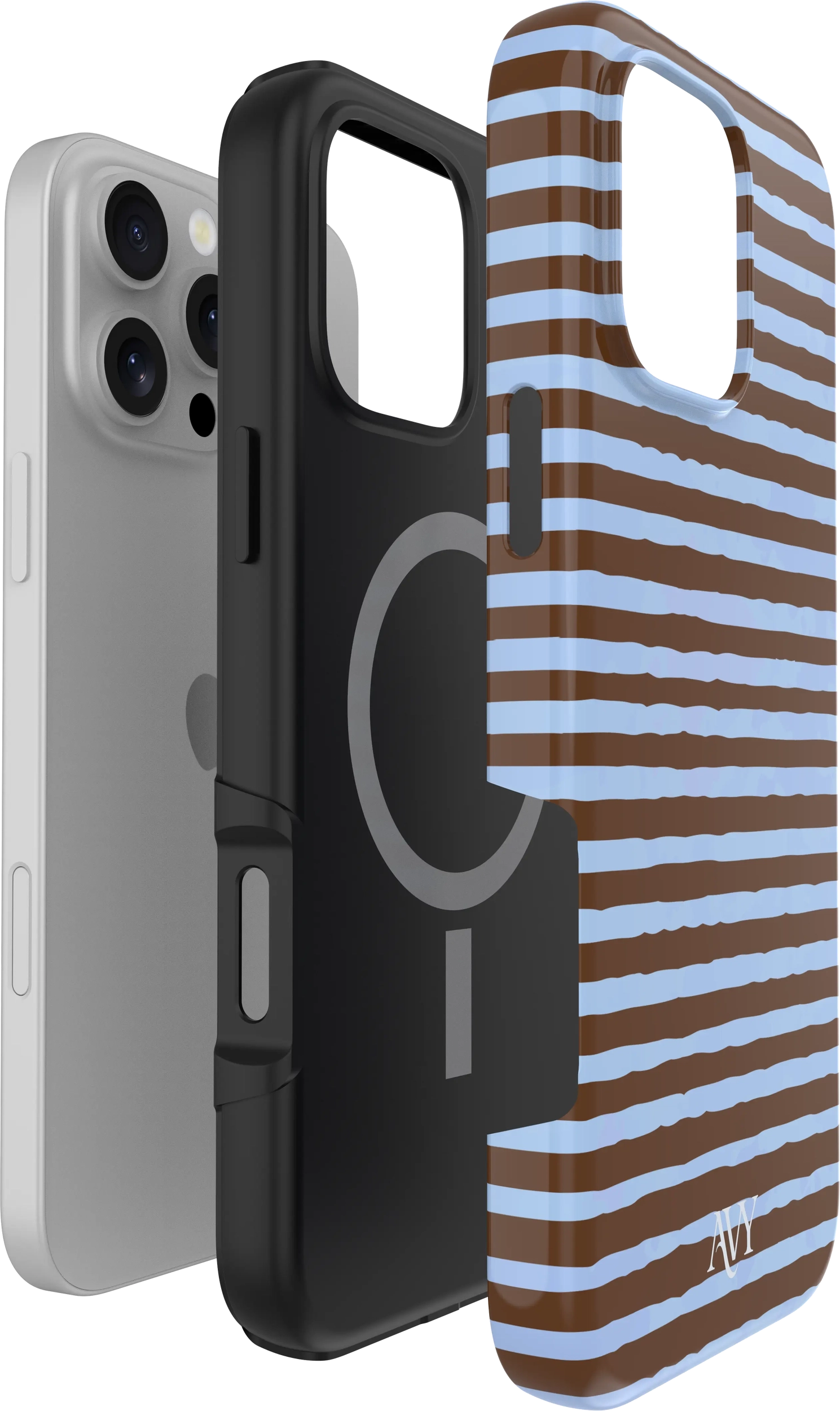 AVY Apple iPhone 16 Pro Hoesje MagSafe Back Cover Ocean Latte afbeelding 13