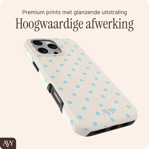 AVY Apple iPhone 16 Pro Hoesje MagSafe Back Cover Riviera Dots afbeelding 9