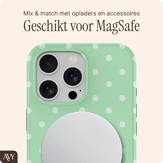 AVY Apple iPhone 16 Pro Hoesje MagSafe Back Cover Mint Breeze afbeelding 7