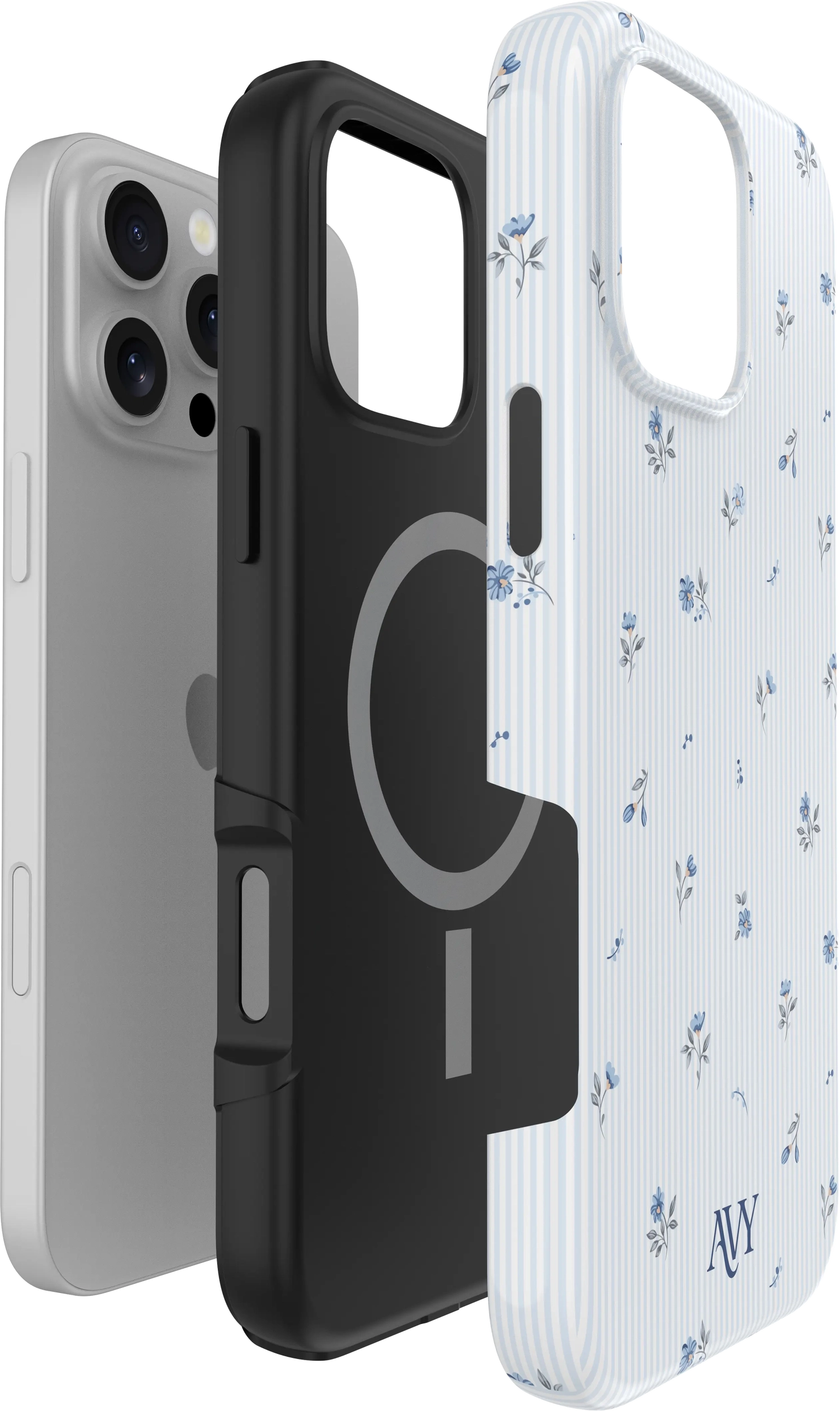 AVY Apple iPhone 16 Pro Hoesje MagSafe Back Cover Sky Blossom afbeelding 13