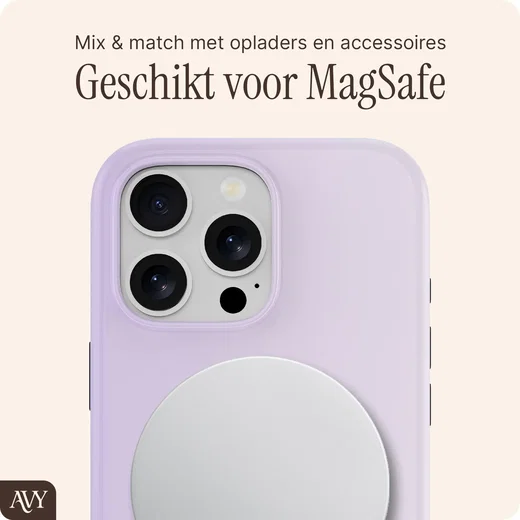 AVY Apple iPhone 16 Pro Hoesje MagSafe Back Cover Lavender Glow afbeelding 7