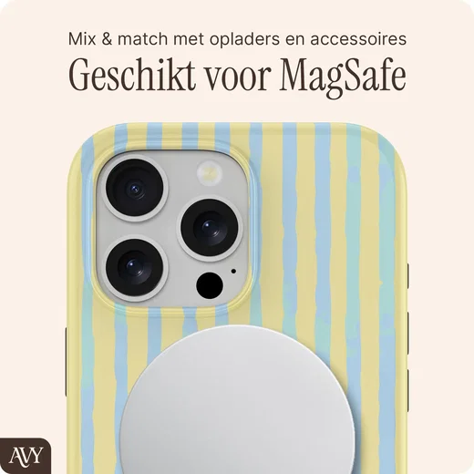 AVY Apple iPhone 16 Pro Max Hoesje MagSafe Back Cover Lemon Sky afbeelding 8