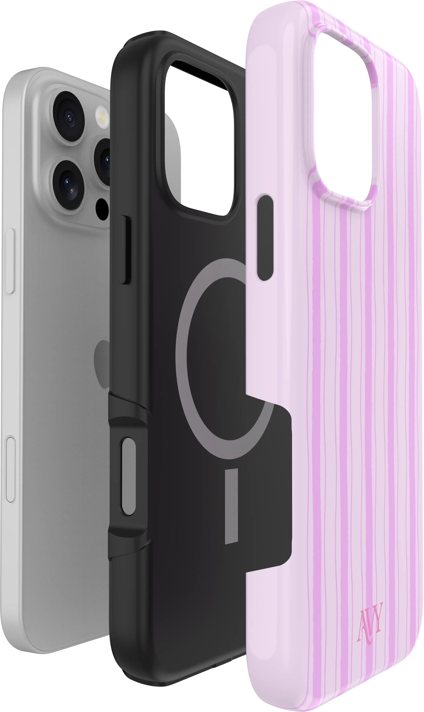 AVY Apple iPhone 16 Pro Max Hoesje MagSafe Back Cover Pink Horizon afbeelding 13