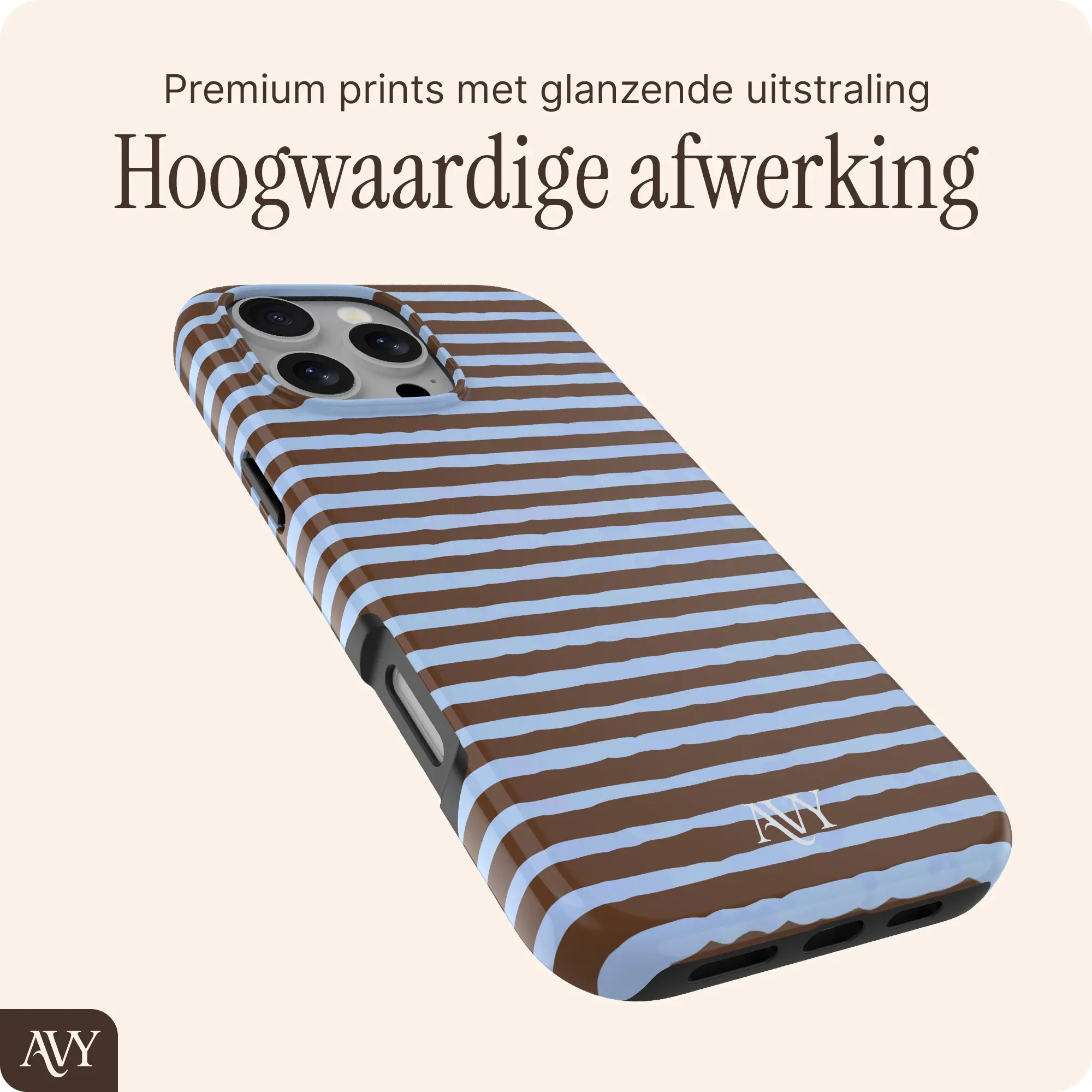 AVY Apple iPhone 16 Pro Max Hoesje MagSafe Back Cover Ocean Latte afbeelding 9