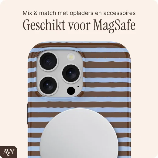 AVY Apple iPhone 16 Pro Max Hoesje MagSafe Back Cover Ocean Latte afbeelding 7