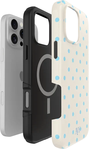 AVY Apple iPhone 16 Pro Max Hoesje MagSafe Back Cover Riviera Dots afbeelding 13