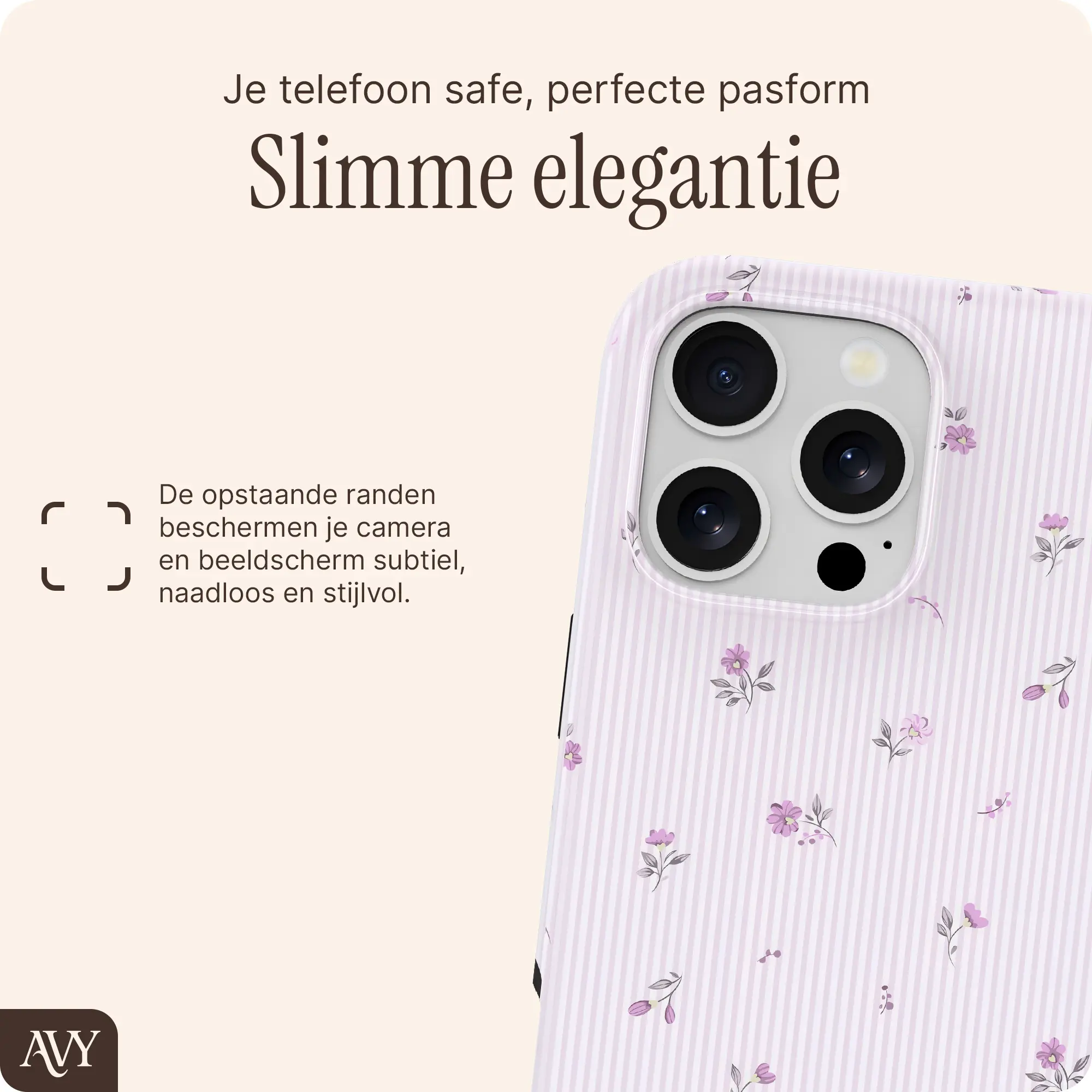 AVY Apple iPhone 16 Pro Max Hoesje MagSafe Back Cover Lila Dream afbeelding 9