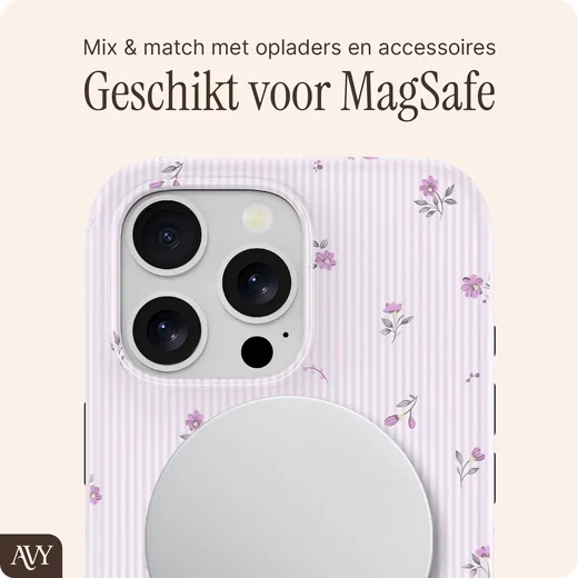 AVY Apple iPhone 16 Pro Max Hoesje MagSafe Back Cover Lila Dream afbeelding 7