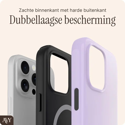 AVY Apple iPhone 16 Pro Max Hoesje MagSafe Back Cover lavender Glow afbeelding 6