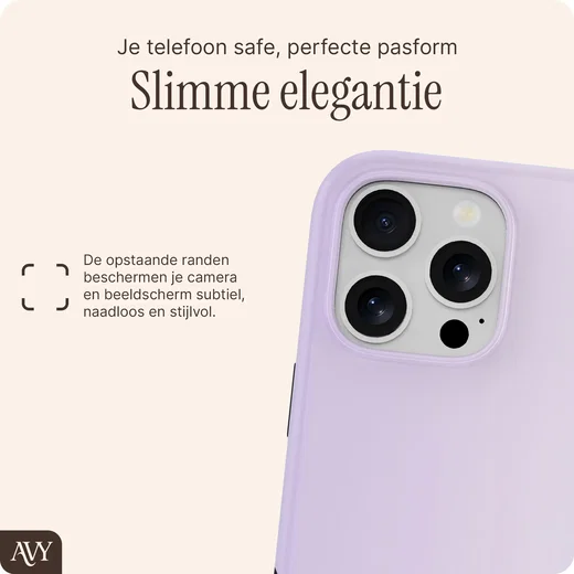 AVY Apple iPhone 16 Pro Max Hoesje MagSafe Back Cover lavender Glow afbeelding 9