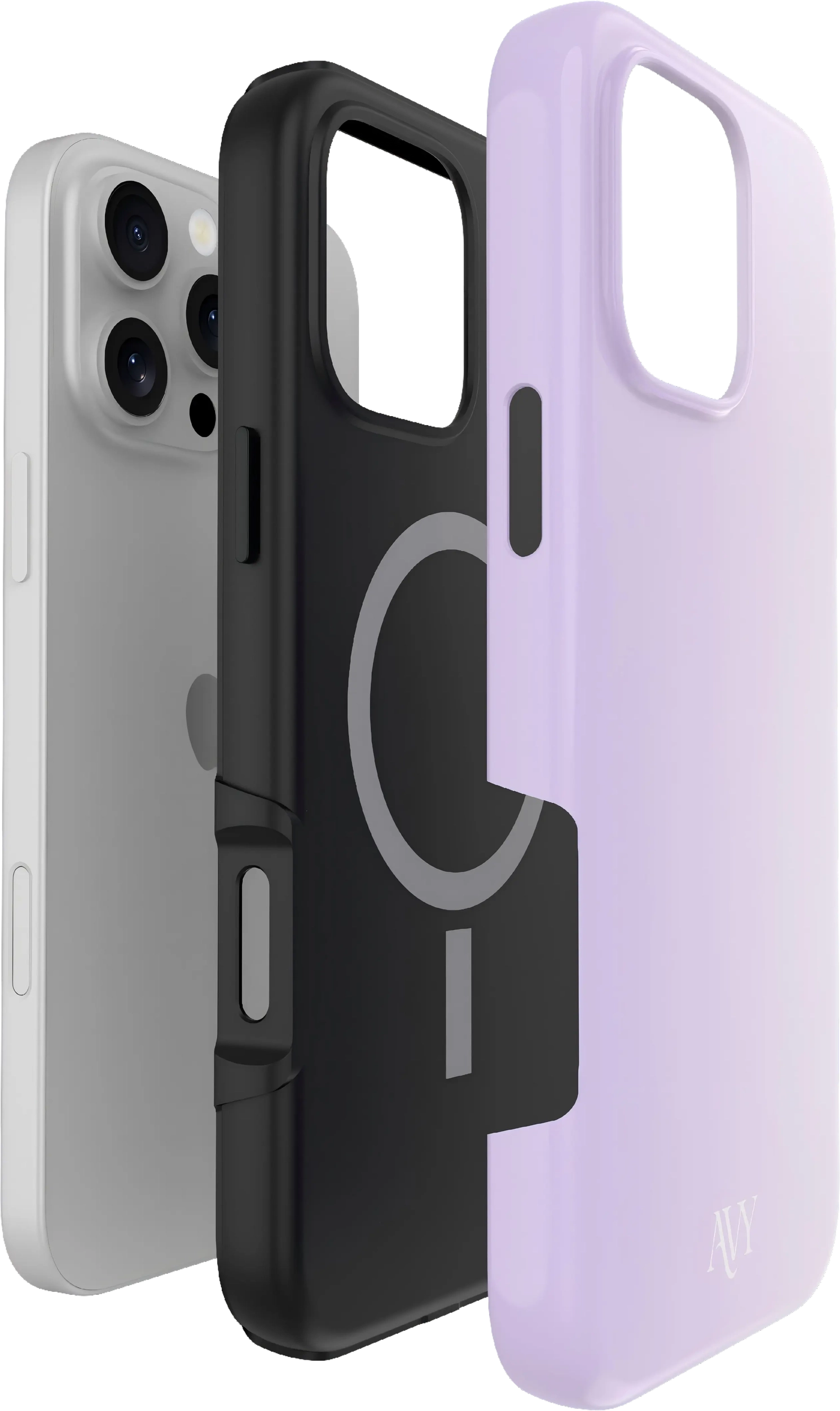 AVY Apple iPhone 16 Pro Max Hoesje MagSafe Back Cover lavender Glow afbeelding 14