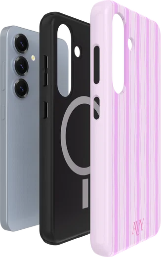 AVY Samsung Galaxy S24 Hoesje MagSafe Back Cover Pink Horizon afbeelding 12
