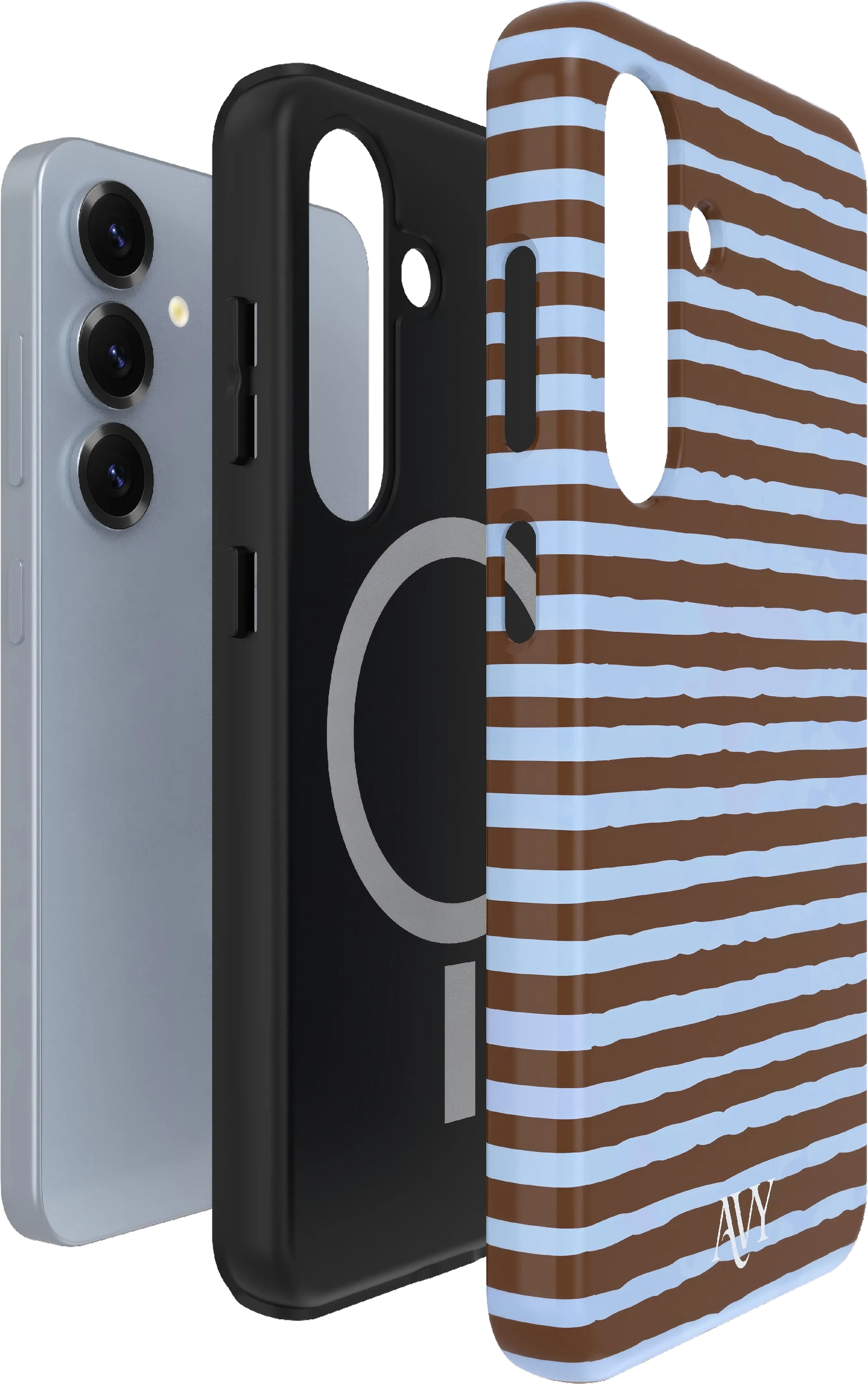 AVY Samsung Galaxy S24 Hoesje MagSafe Back Cover Ocean Latte afbeelding 13