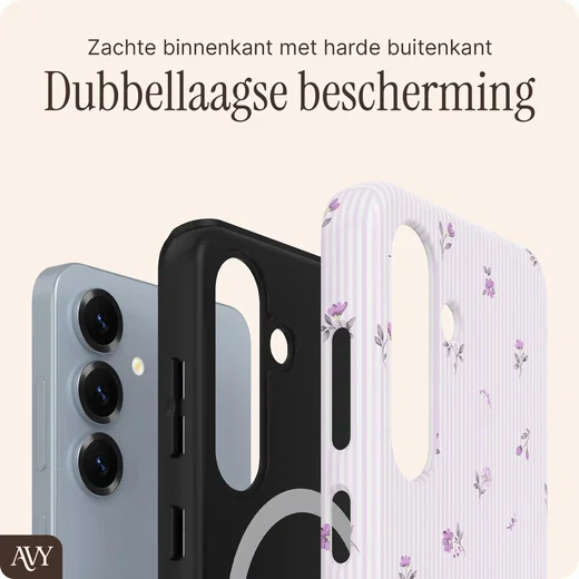 AVY Samsung Galaxy S24 Hoesje MagSafe Back Cover Lila Dream afbeelding 5