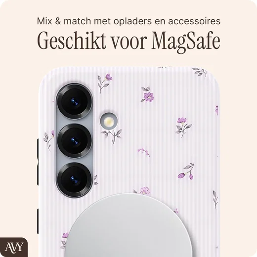 AVY Samsung Galaxy S24 Hoesje MagSafe Back Cover Lila Dream afbeelding 6
