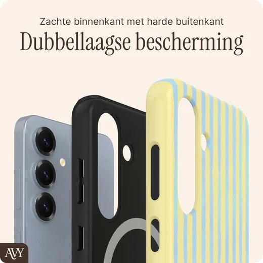 AVY Samsung Galaxy S24 Plus Hoesje MagSafe Back Cover Lemon Sky afbeelding 5