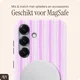 AVY Samsung Galaxy S24 Plus Hoesje MagSafe Back Cover Pink Horizon afbeelding 4