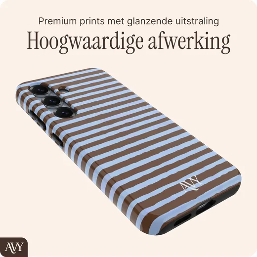 AVY Samsung Galaxy S24 Plus Hoesje MagSafe Back Cover Ocean Latte afbeelding 9