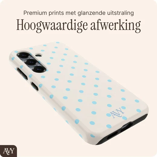 AVY Samsung Galaxy S24 Plus Hoesje MagSafe Back Cover Riviera Dots afbeelding 9