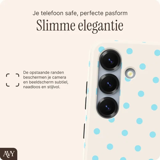 AVY Samsung Galaxy S24 Plus Hoesje MagSafe Back Cover Riviera Dots afbeelding 7