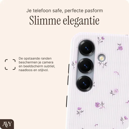 AVY Samsung Galaxy S24 Plus Hoesje MagSafe Back Cover Lila Dream afbeelding 8