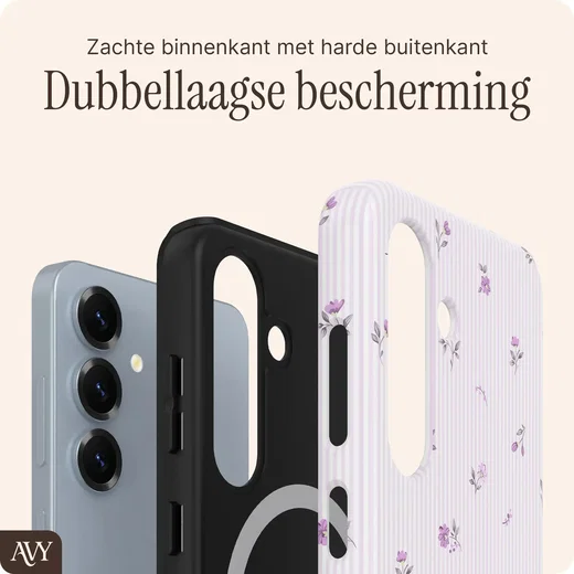 AVY Samsung Galaxy S24 Plus Hoesje MagSafe Back Cover Lila Dream afbeelding 5