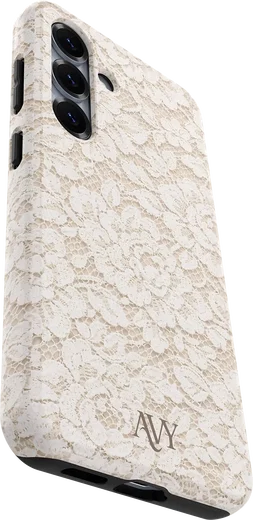 AVY Samsung Galaxy S24 Plus Hoesje MagSafe Back Cover Vintage Lace afbeelding 12