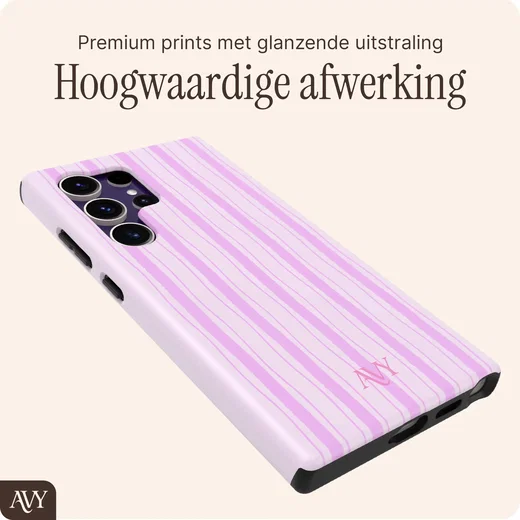 AVY Samsung Galaxy S24 Ultra Hoesje MagSafe Back Cover Pink Horizon afbeelding 9