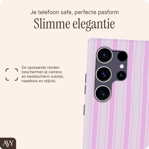 AVY Samsung Galaxy S24 Ultra Hoesje MagSafe Back Cover Pink Horizon afbeelding 8