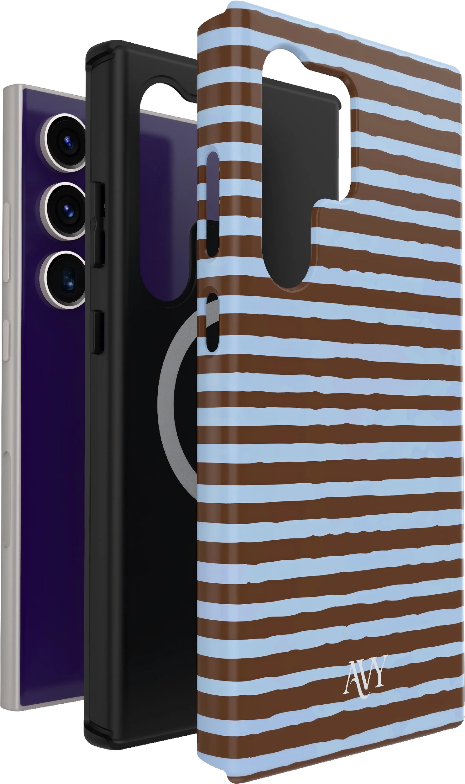 AVY Samsung Galaxy S24 Ultra Hoesje MagSafe Back Cover Ocean Latte afbeelding 12