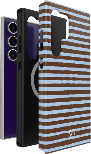 AVY Samsung Galaxy S24 Ultra Hoesje MagSafe Back Cover Ocean Latte afbeelding 12