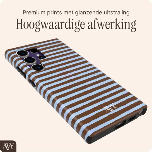 AVY Samsung Galaxy S24 Ultra Hoesje MagSafe Back Cover Ocean Latte afbeelding 9