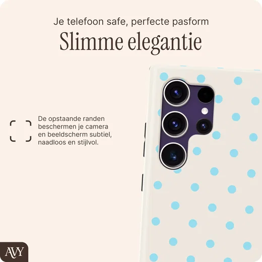 AVY Samsung Galaxy S24 Ultra Hoesje MagSafe Back Cover Riviera Dots afbeelding 7