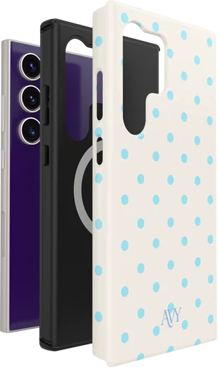 AVY Samsung Galaxy S24 Ultra Hoesje MagSafe Back Cover Riviera Dots afbeelding 12