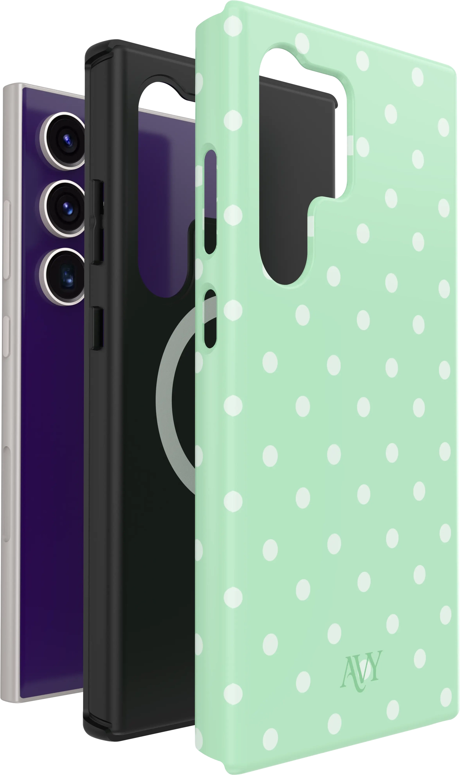 AVY Samsung Galaxy S24 Ultra Hoesje MagSafe Back Cover Mint Breeze afbeelding 12
