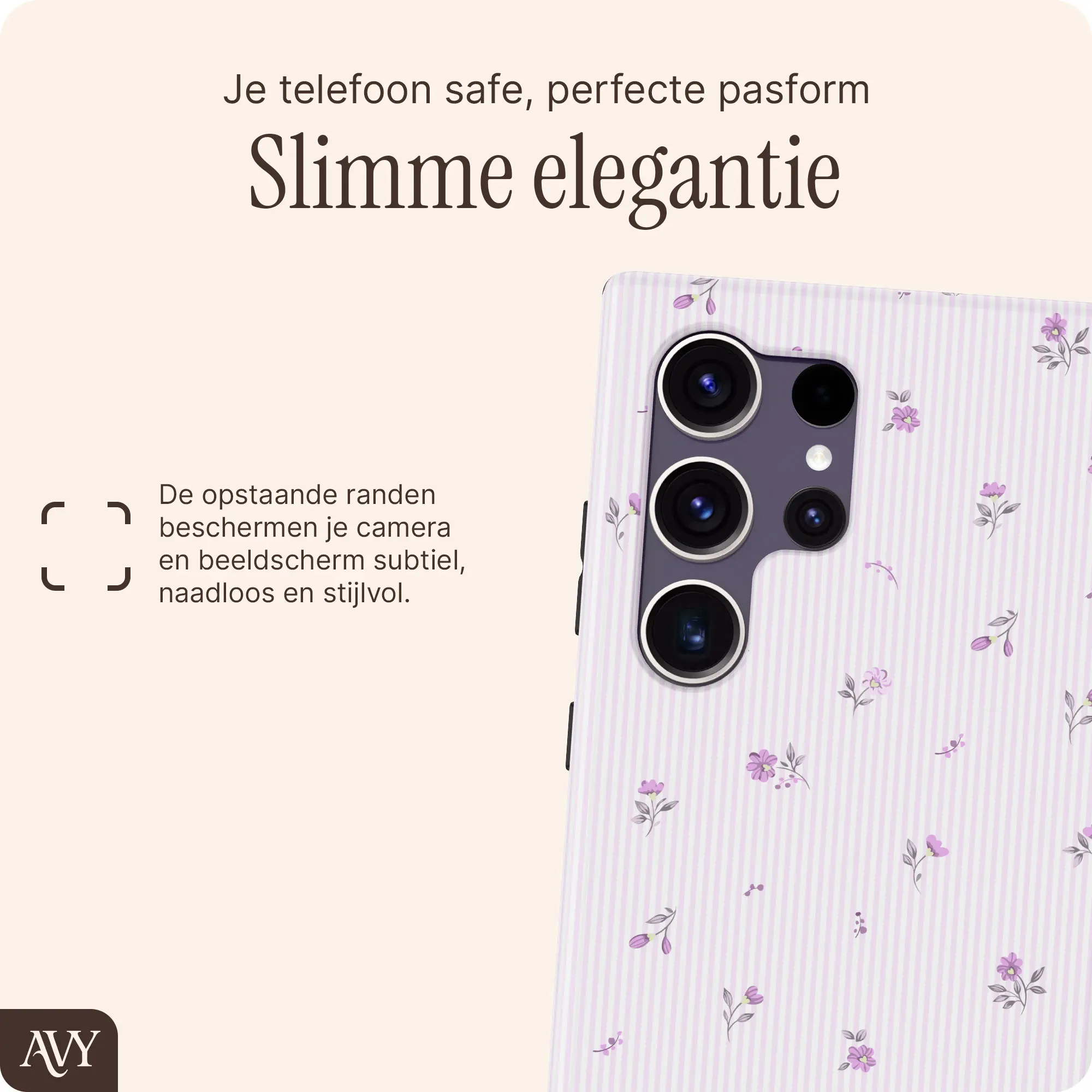 AVY Samsung Galaxy S24 Ultra Hoesje MagSafe Back Cover Lila Dream afbeelding 8