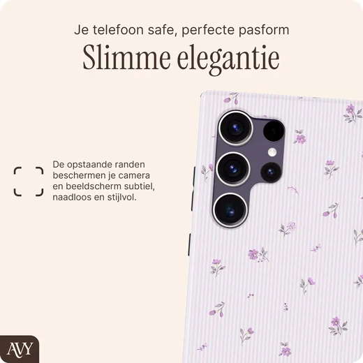AVY Samsung Galaxy S24 Ultra Hoesje MagSafe Back Cover Lila Dream afbeelding 8