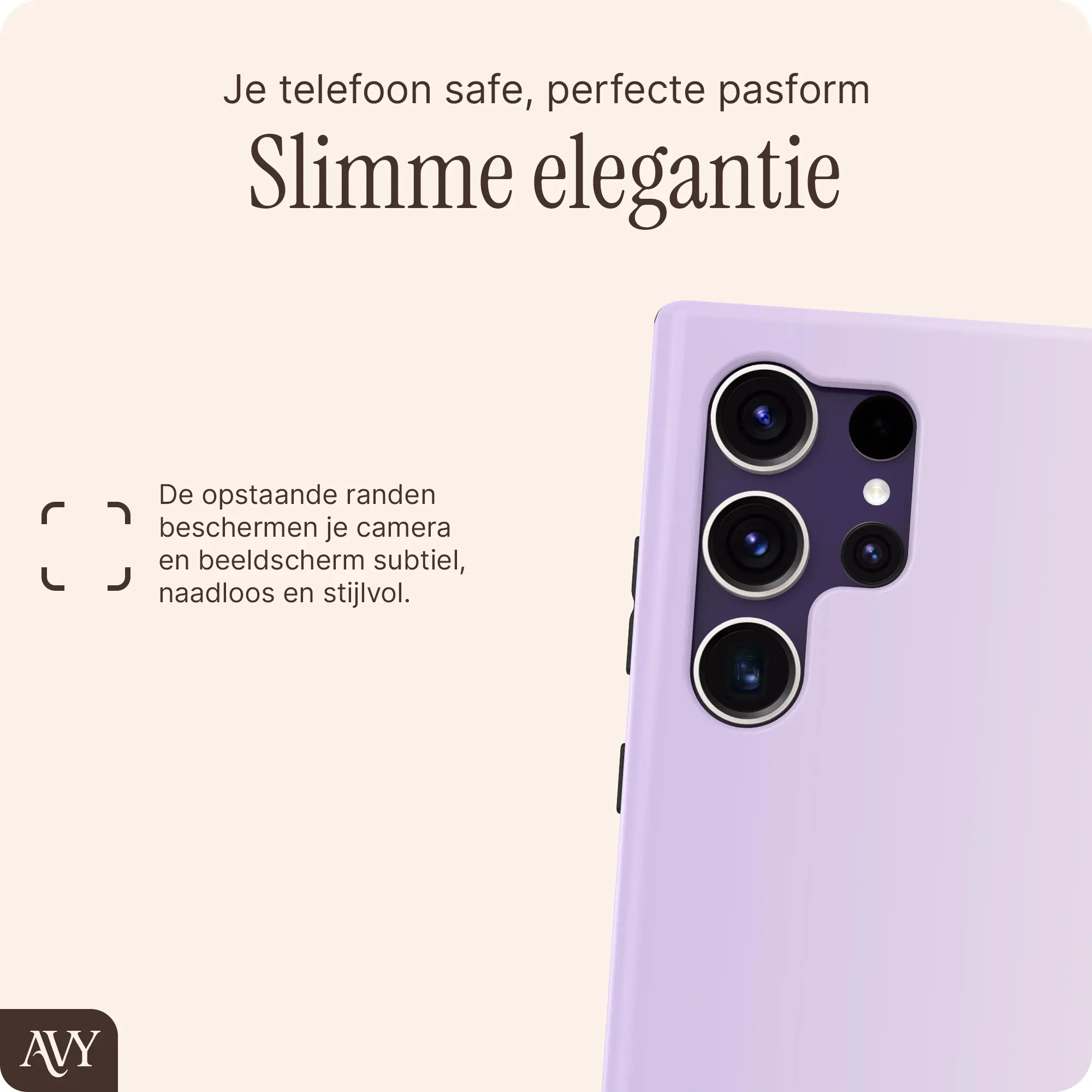 AVY Samsung Galaxy S24 Ultra Hoesje MagSafe Back Cover Lavender Glow afbeelding 8